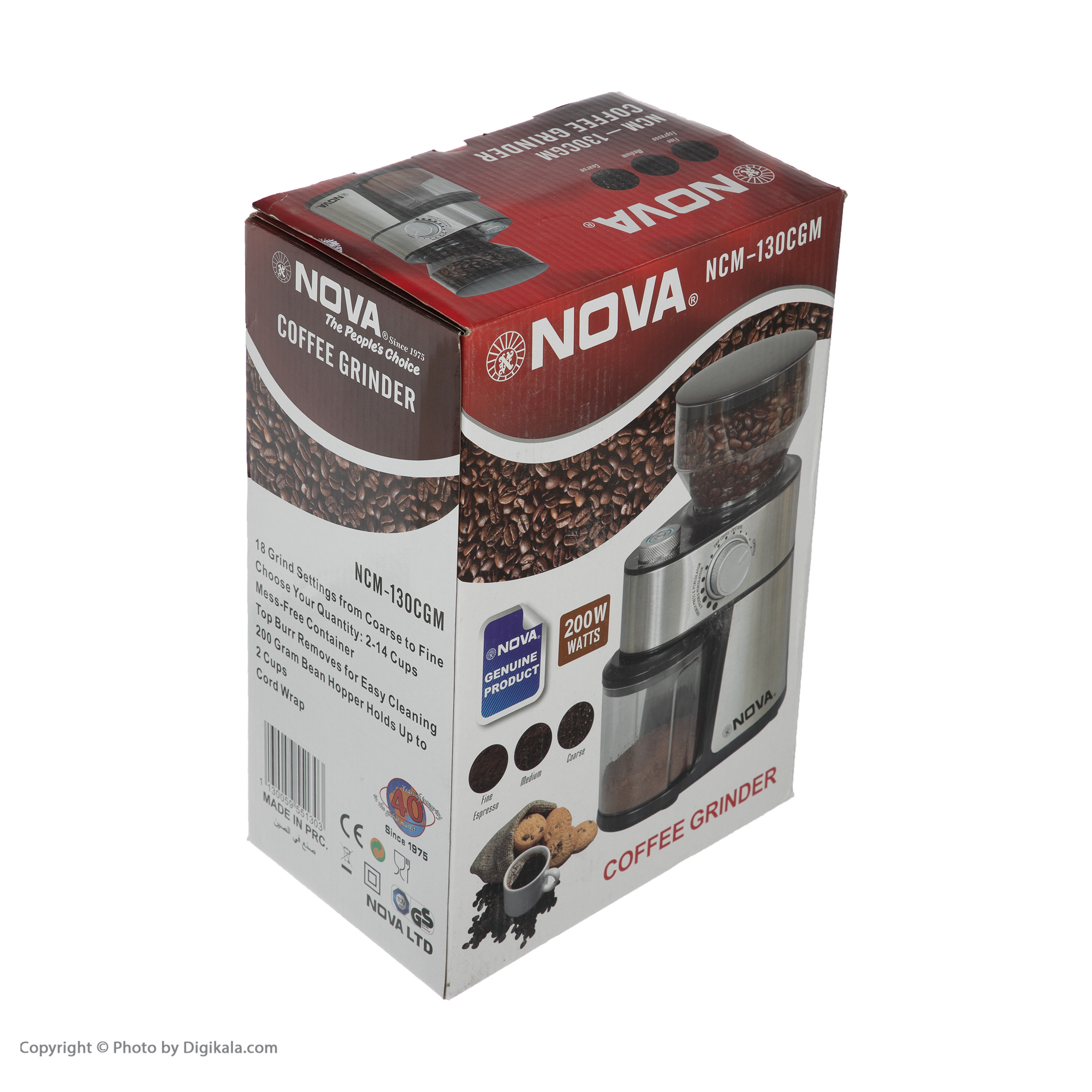 آسیاب قهوه نوا مدل NCM-130CGM