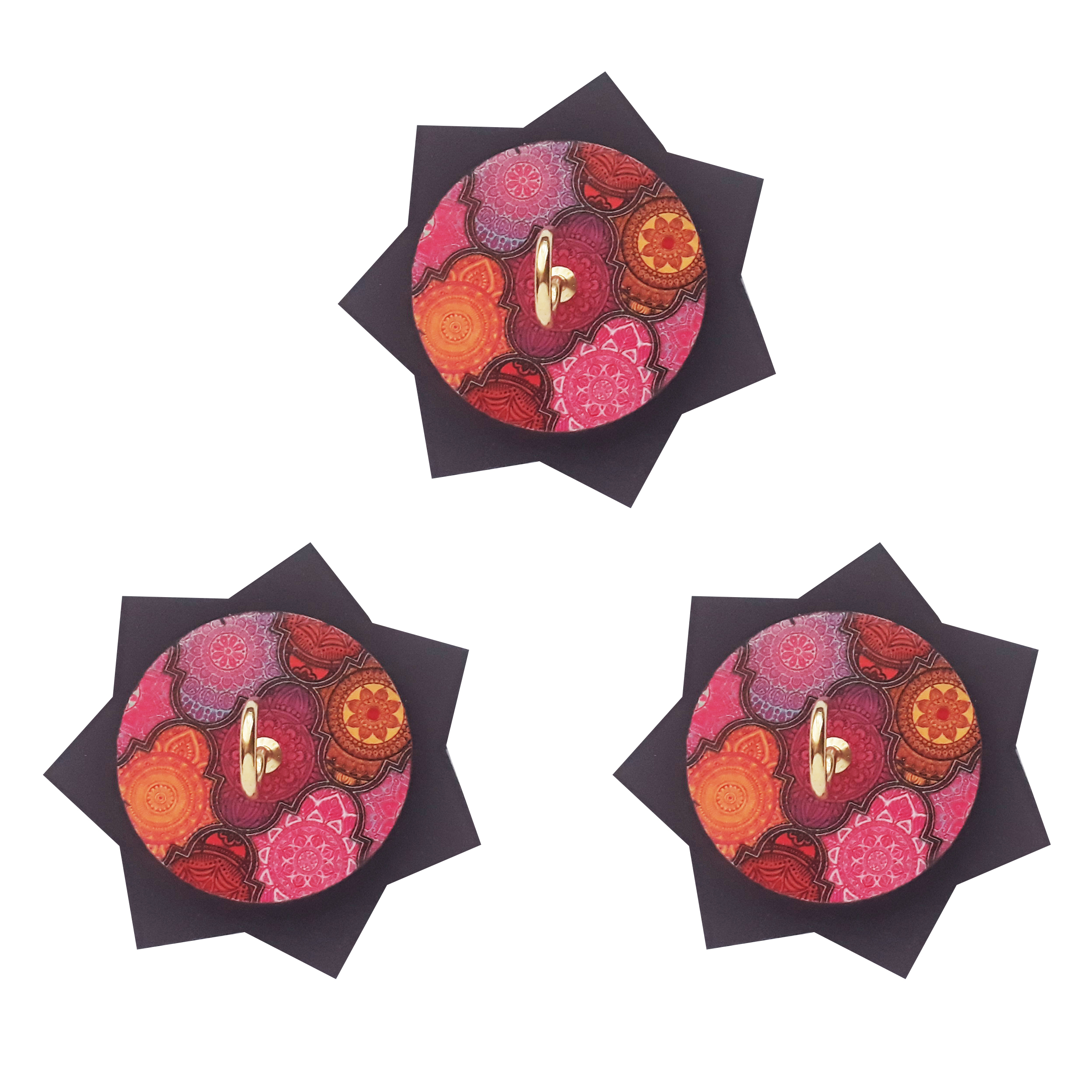 آویز حوله طرح ستاره کد A235 بسته 3 عددی