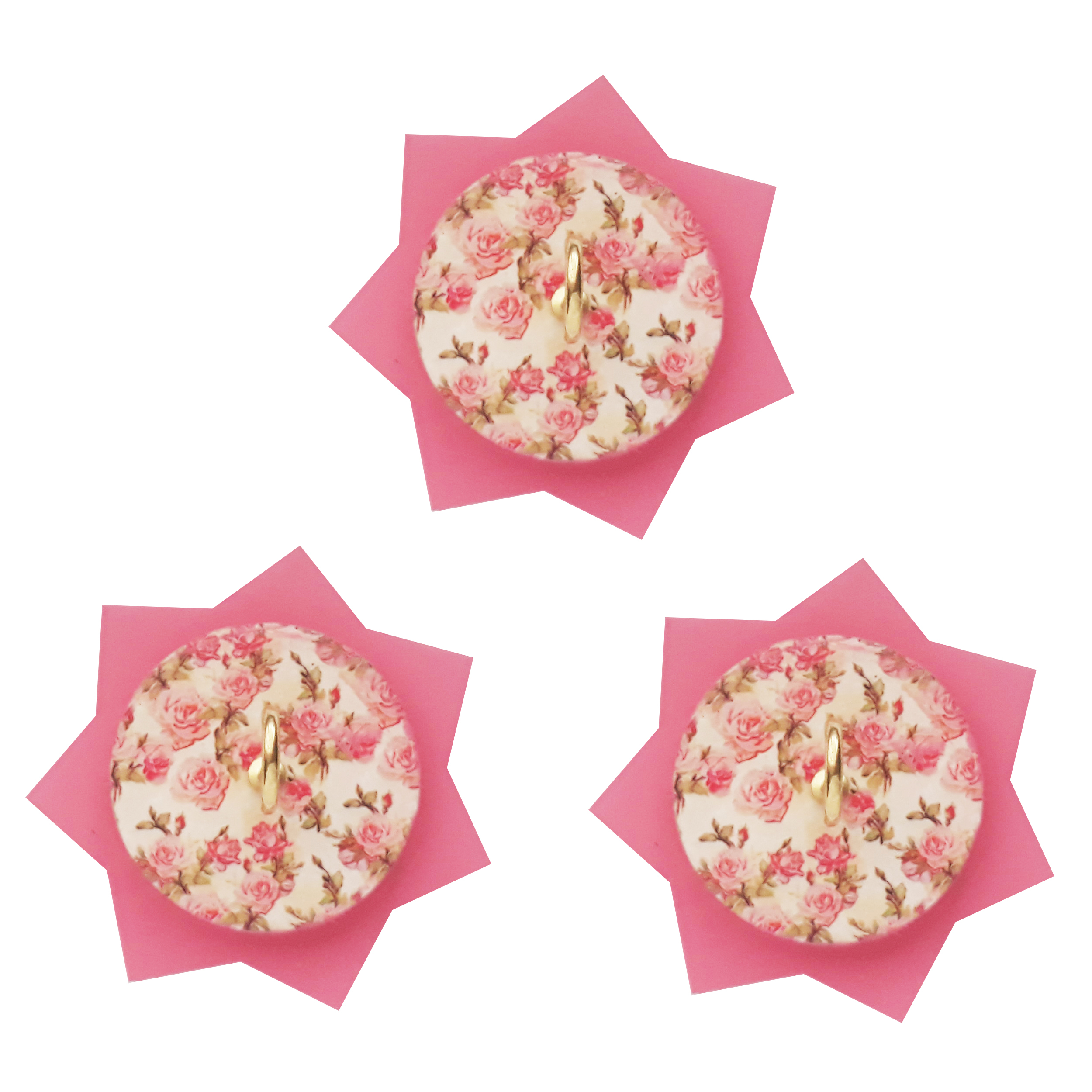 آویز حوله طرح ستاره کد A255 بسته 3 عددی