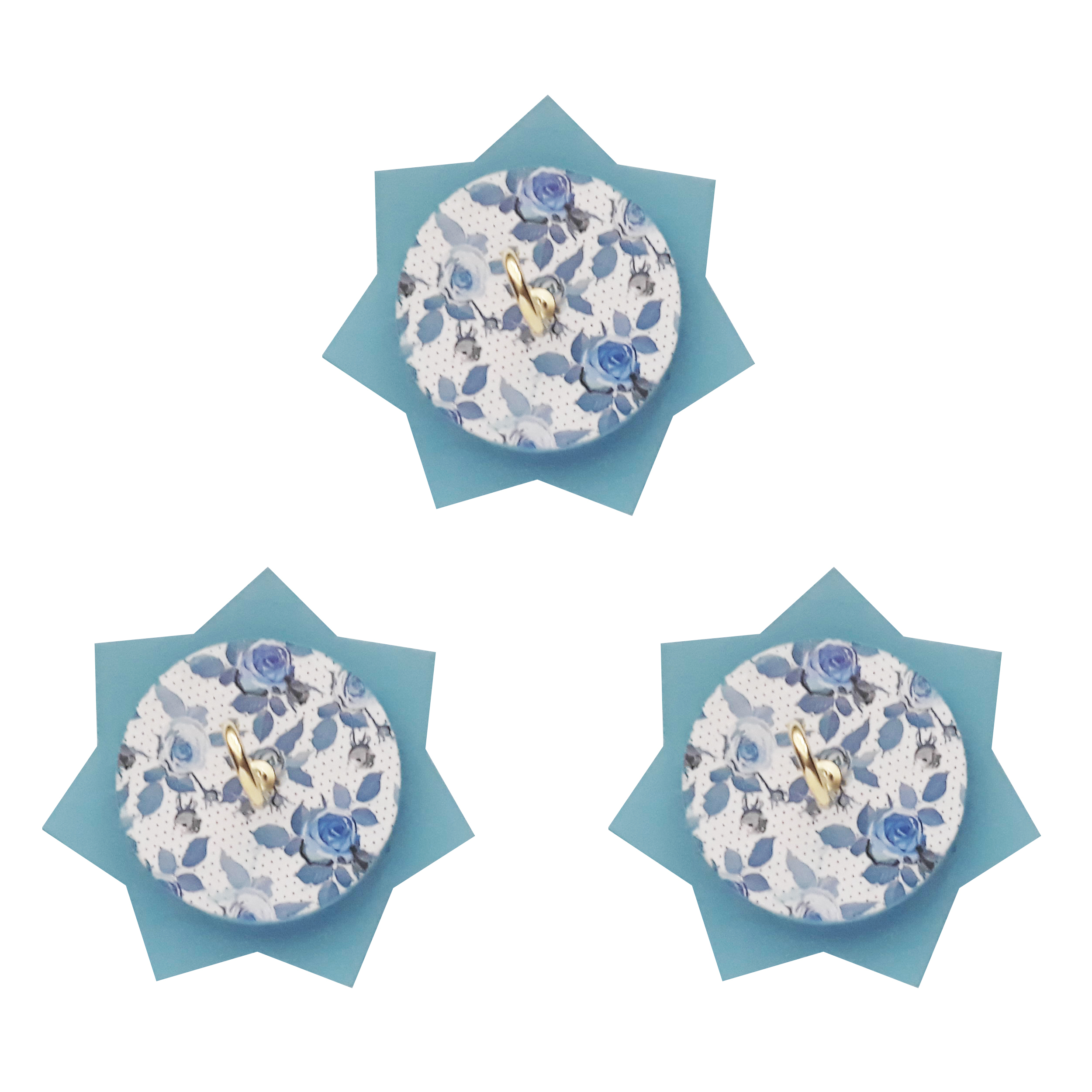 آویز حوله مدل ستاره کد A290 بسته 3 عددی