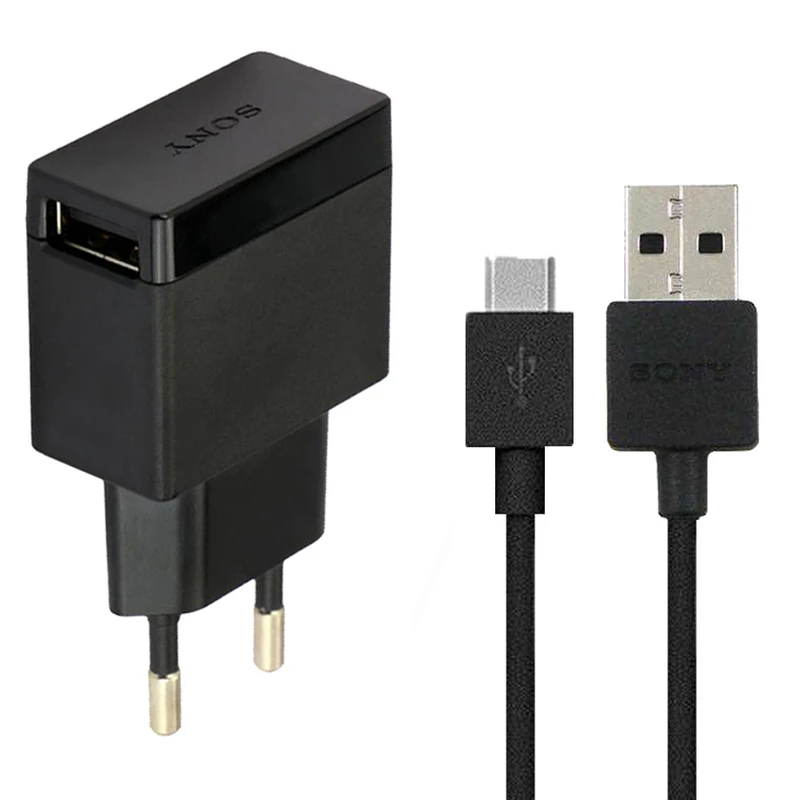 شارژر دیواری سونی مدل EP880 به همراه کابل تبدیل microUSB