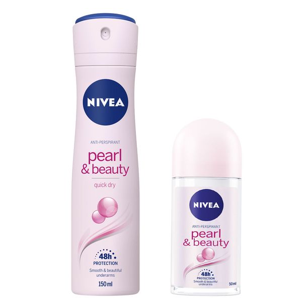 اسپری ضد تعریق زنانه نیوآ مدل Pearl And Beauty حجم 150 میلی لیتر به همراه رول ضد تعریق حجم 50 میلی لیتر اسپری ضد تعریق زنانه نیوآ مدل Pearl And Beauty حجم 150 میلی لیتر به همراه رول ضد تعریق حجم 50 میلی لیتر