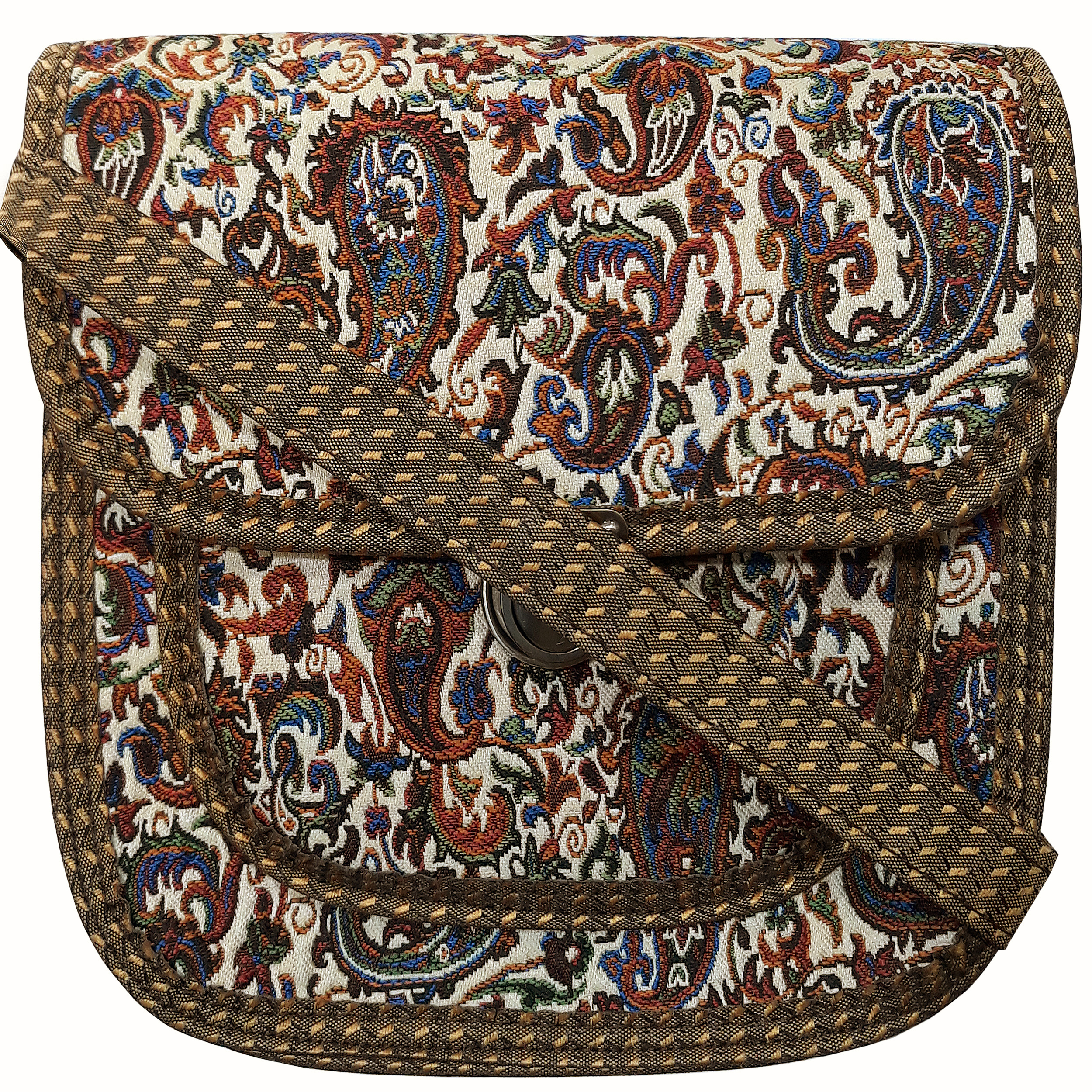 ست کیف رودوشی و کیف پول قلمکار مدل 121