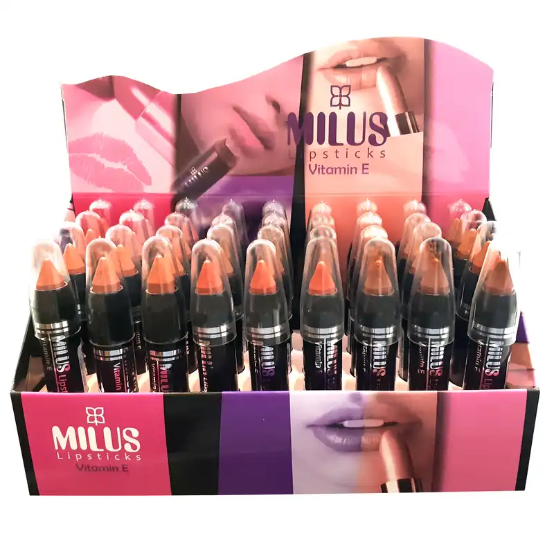 رژ لب مدادی میلوس مدل MIL بسته ۳۶ عددی