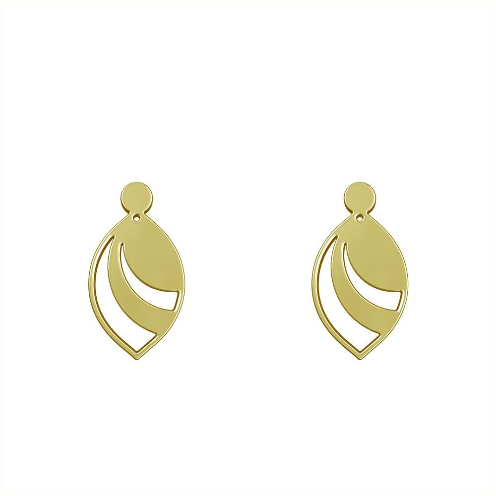 گوشواره طلا 18 عیار زنانه مدوپد مدل اشک کد GA1-11621 -  - 2