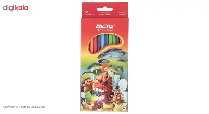 مداد رنگی 12 رنگ فکتیس