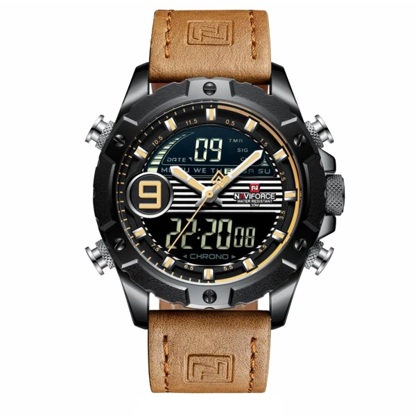 ساعت مچی عقربه‌ای مردانه نیوی فورس مدل NF9146M -B-Y-L.BN