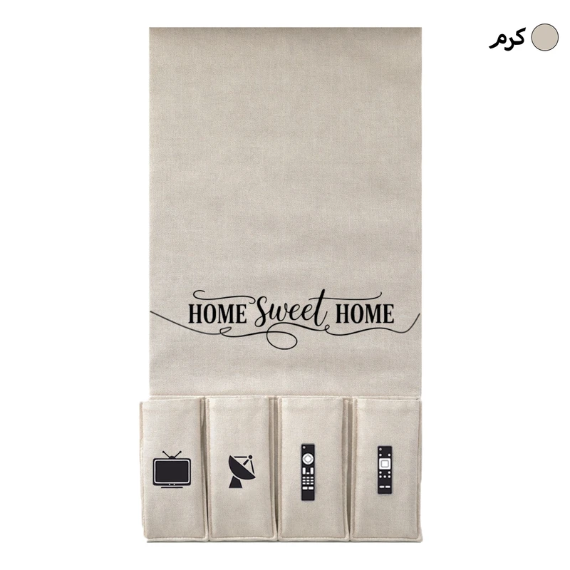 عکس شماره 3 : جای ریموت کنترل طرح لینن مدل home sweet home کد r1