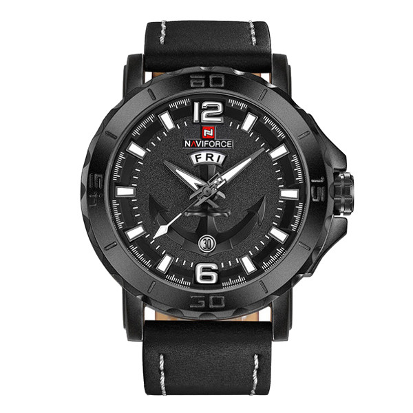 ساعت مچی عقربهای مردانه نیوی فورس کد NF9122M -B-W-B ساعت مچی عقربهای مردانه نیوی فورس کد NF9122M -B-W-B