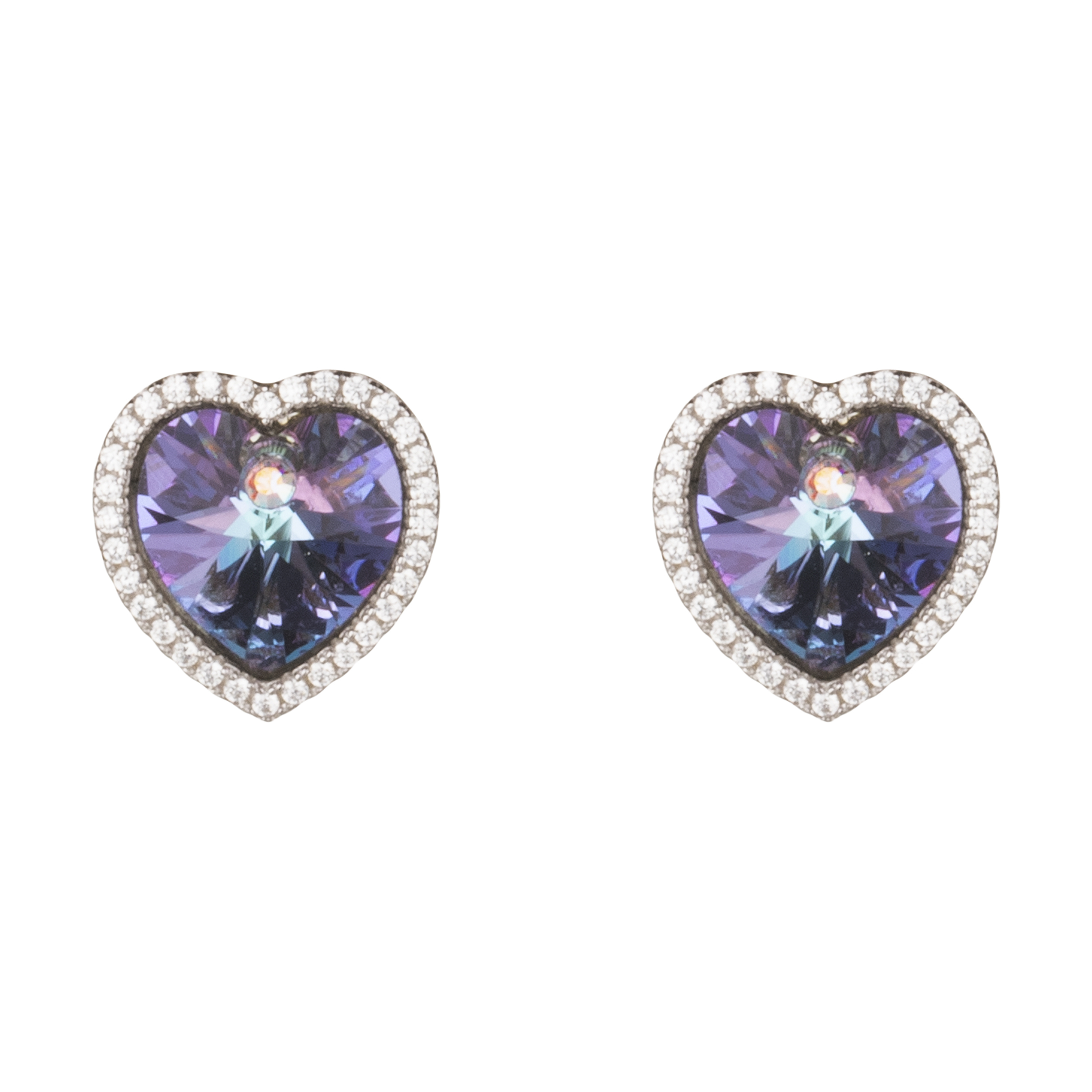 گوشواره نقره زنانه کد GE0855 با سنگ سواروسکی