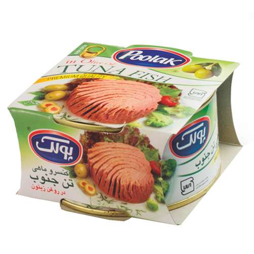 کنسرو ماهی تن جنوب پولک در روغن زیتون مقدار 180 گرم
