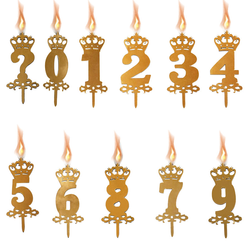 شمع تولد طرح عدد مجموعه 11 عددی
