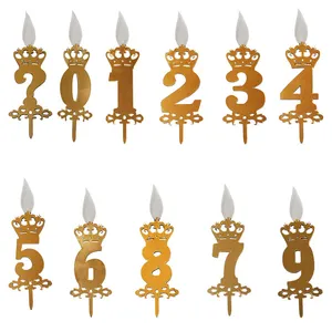 شمع تولد طرح عدد مجموعه 11 عددی