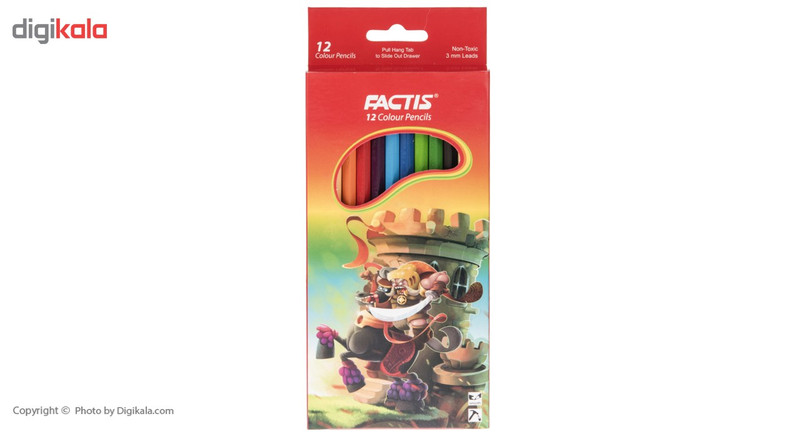 مداد رنگی 12 رنگ فکتیس