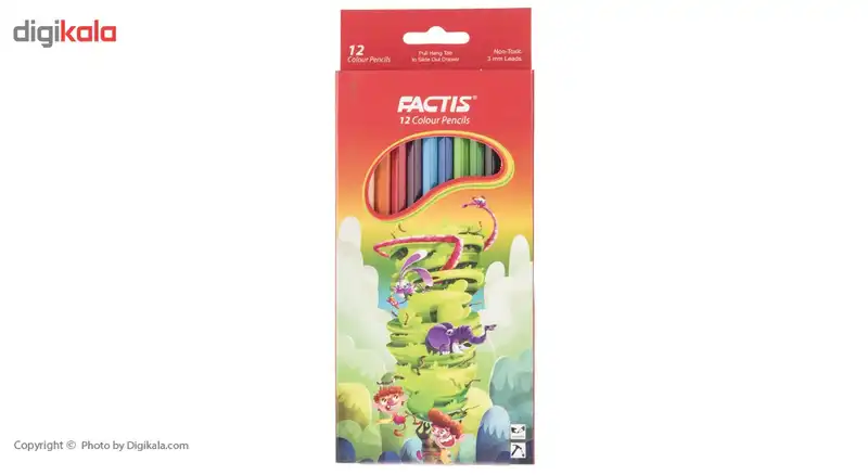 مداد رنگی 12 رنگ فکتیس