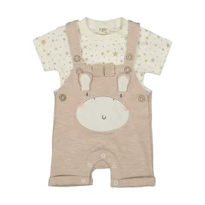 ست تی شرت و سرهمی نوزاد رابو کد 1239