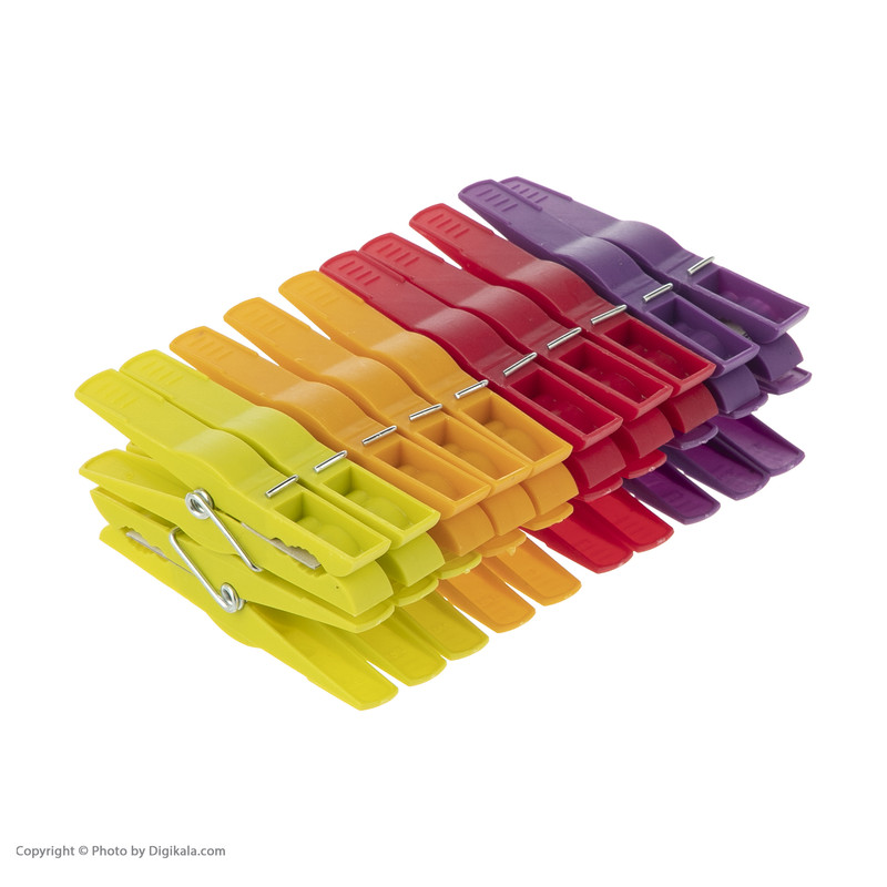 گیره لباس متالتکس کد 51119 بسته 20 عددی