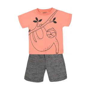 ست تی شرت و شلوارک نوزادی رابو کد 1233