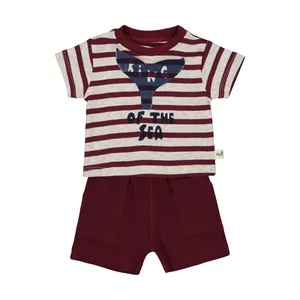 ست تی شرت و شلوارک نوزادی بی بیبی مدل 2026