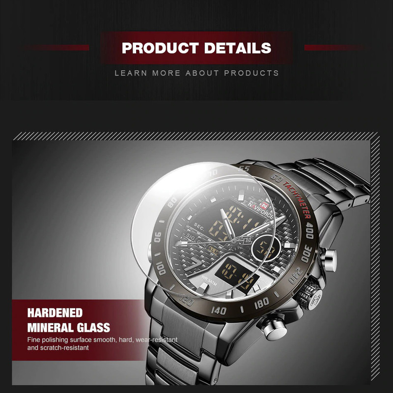 ساعت مچی عقربه ای مردانه نیوی فورس کد NF9171M- B-GY-B ساعت مچی عقربه ای مردانه نیوی فورس کد NF9171M- B-GY-B