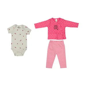 ست 3 تکه لباس نوزادی بی بیبی کد 2058