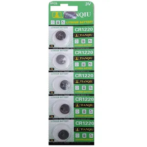  باتری ساعتی تیانکیو مدل CR1220 بسته 5 عددی 