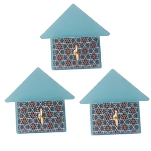 آویز حوله مدل خانه کد A380 بسته 3 عددی