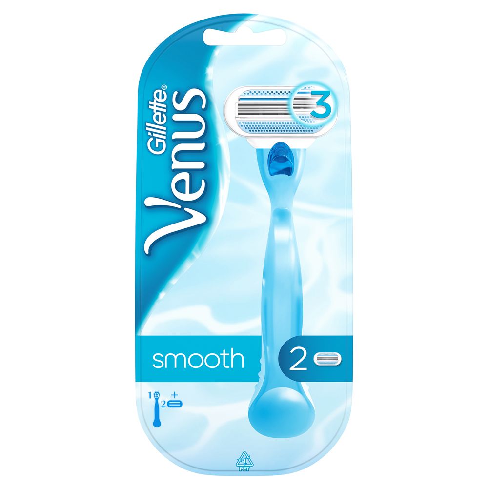 خود تراش ژیلت مدل Venus Smooth به همراه تیغ یدک