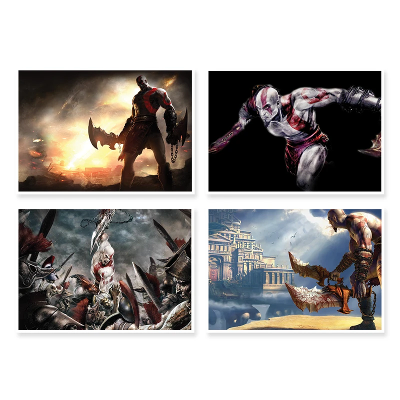 پوستر طرح God Of War کد A-1474 مجموعه 4 عددی