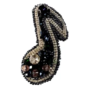  گل سینه زنانه طرح نت سل موسیقی کد GOL069