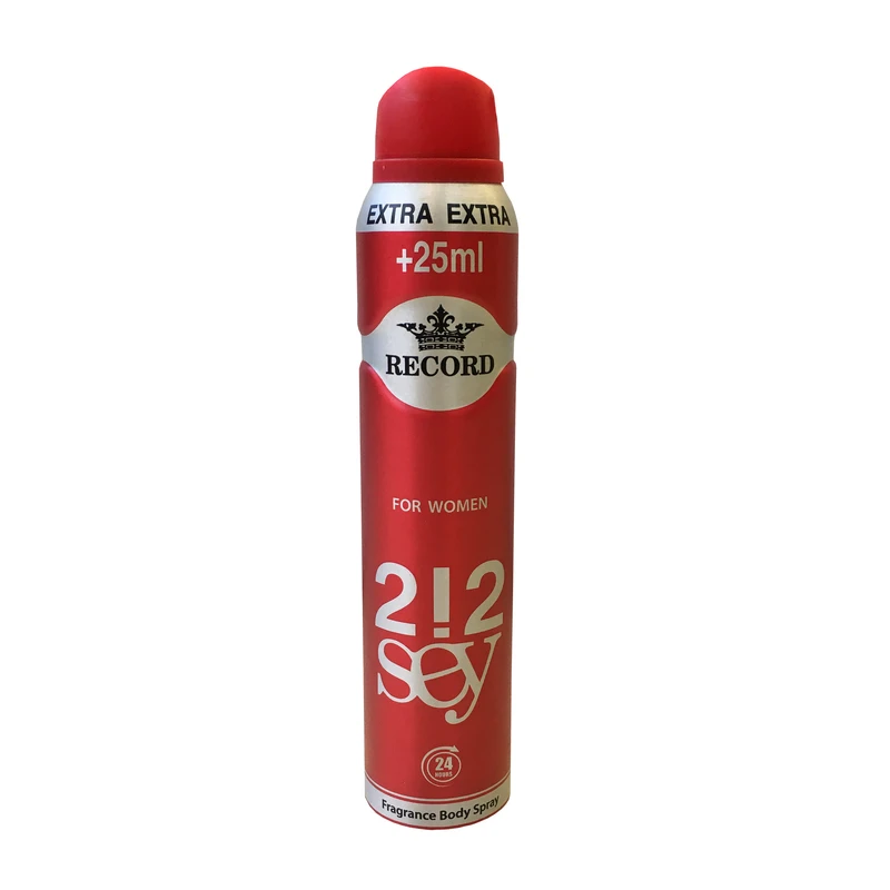 اسپری زنانه رکورد مدل 212 حجم 225 میلی لیتر 