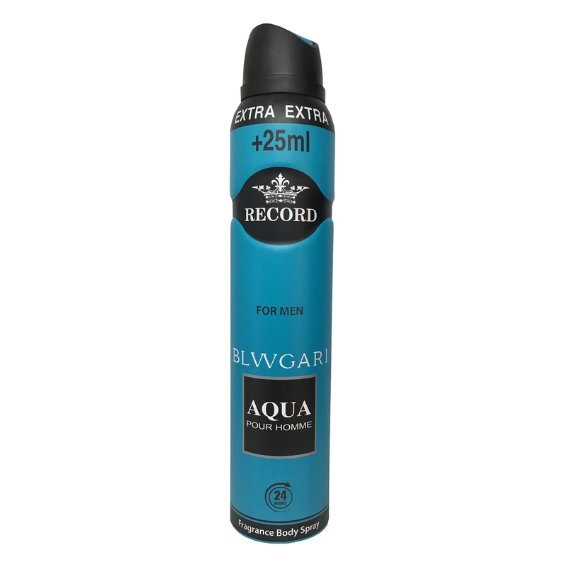اسپری مردانه رکورد مدل آکوا بولگاری حجم 225 میلی لیتر 