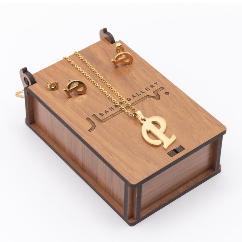 نیم ست زنانه بهارگالری طرح حرف P کد 209054