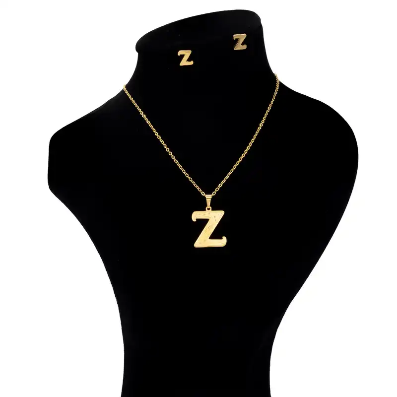 نیم ست زنانه بهارگالری طرح حرف Z کد 209084