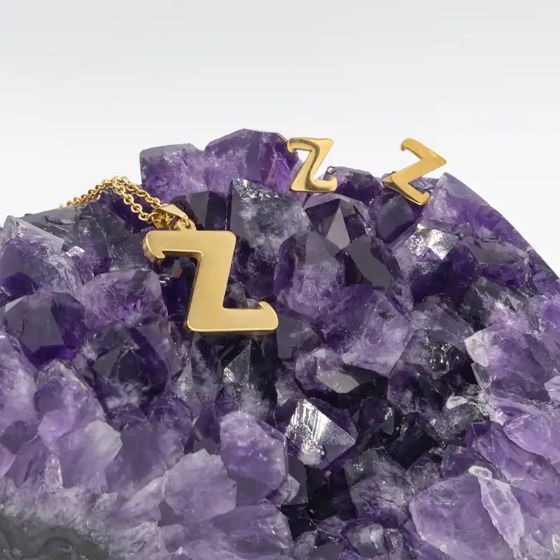 نیم ست زنانه بهارگالری طرح حرف Z کد 209084