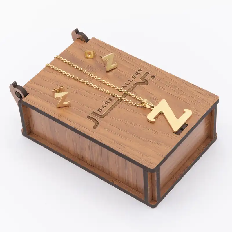 نیم ست زنانه بهارگالری طرح حرف Z کد 209084