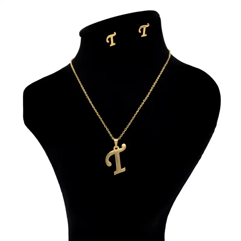 نیم ست زنانه بهارگالری طرح حرف T کد 209080