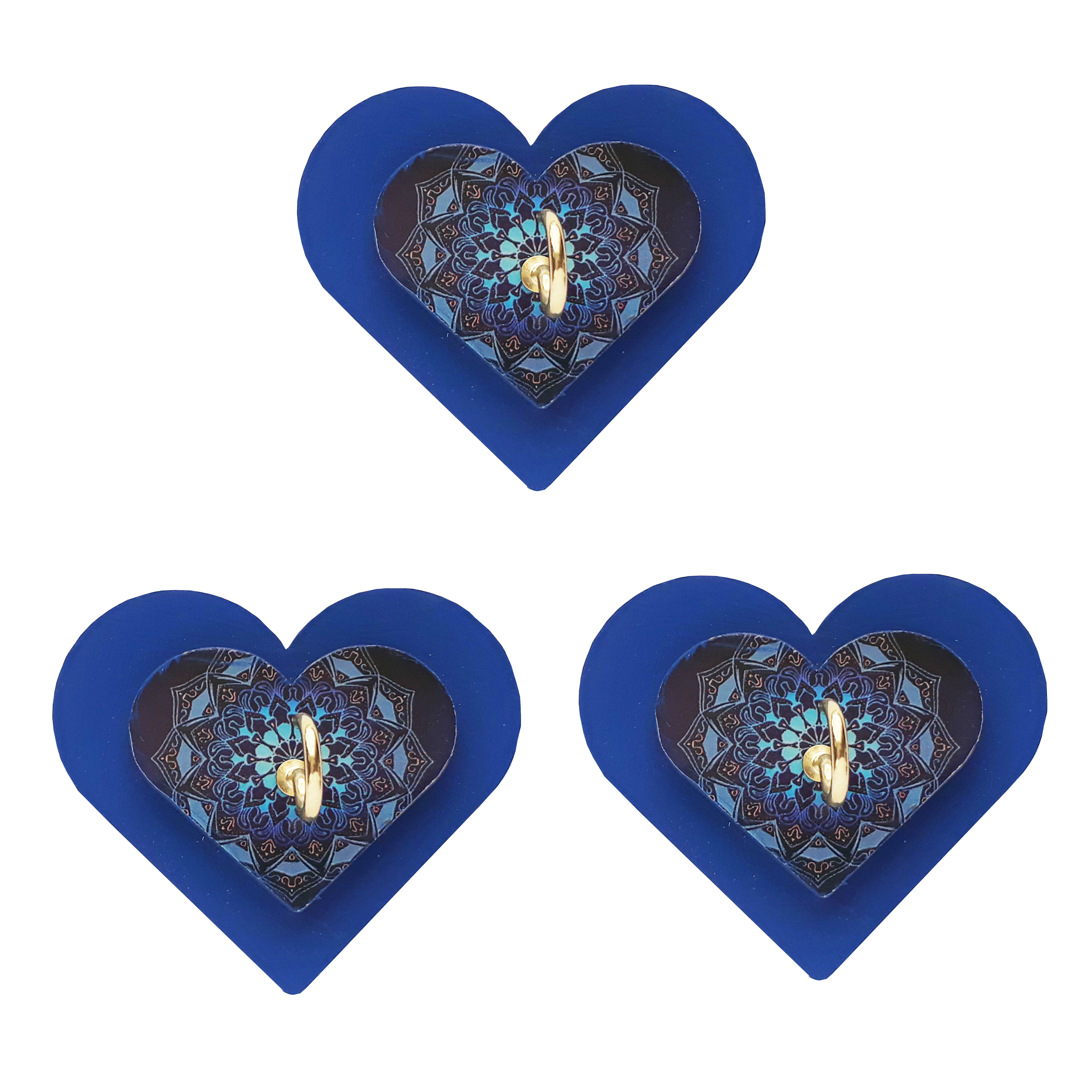 آویز حوله مدل قلب کد A430 بسته 3 عددی