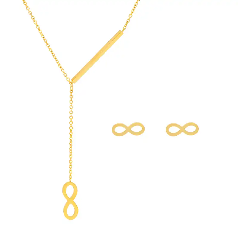 نیم ست زنانه بهارگالری طرح بینهایت کد 209076GL