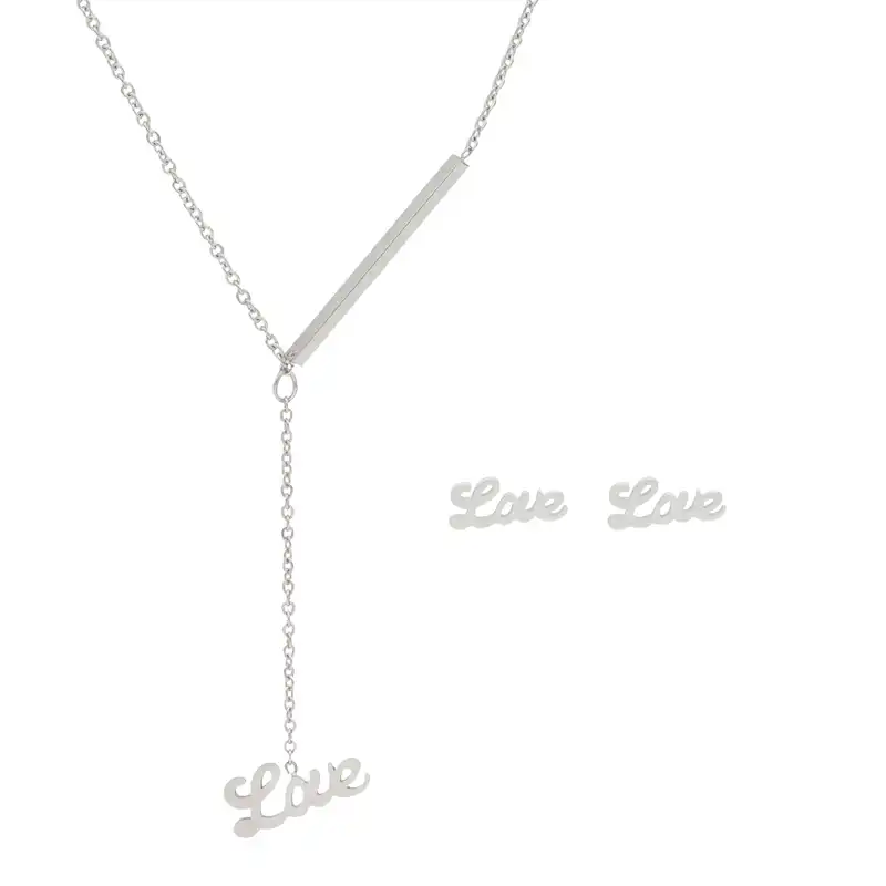 نیم ست زنانه بهارگالری طرح Love کد 209078SL