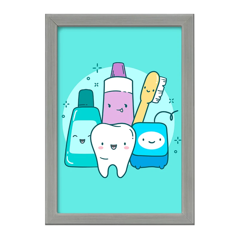 تابلو خندالو طرح دندان و دندان پزشکی کودکانه کد 36737