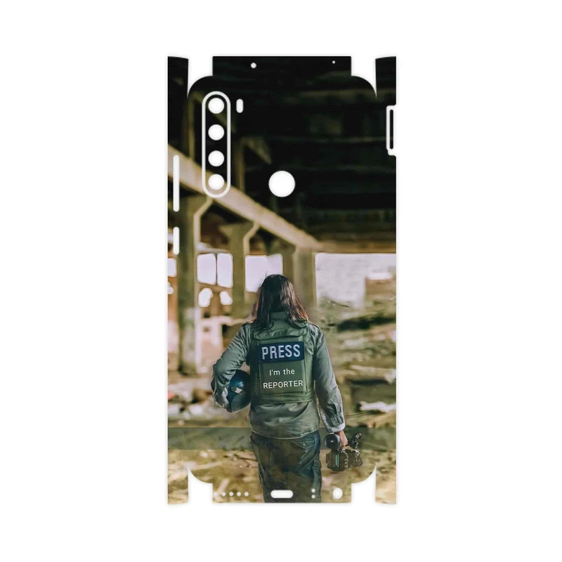 برچسب پوششی ماهوت مدل Reporter-FullSkin مناسب برای گوشی موبایل شیائومی Redmi Note 8 2021