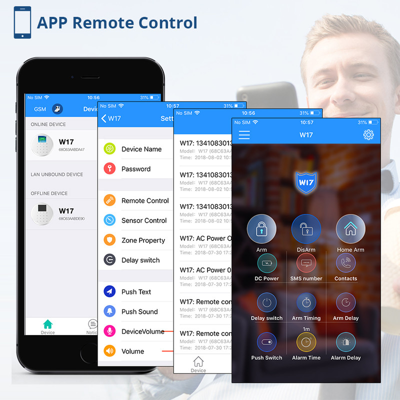 دزدگیر اماکن کروی مدل KR-W17