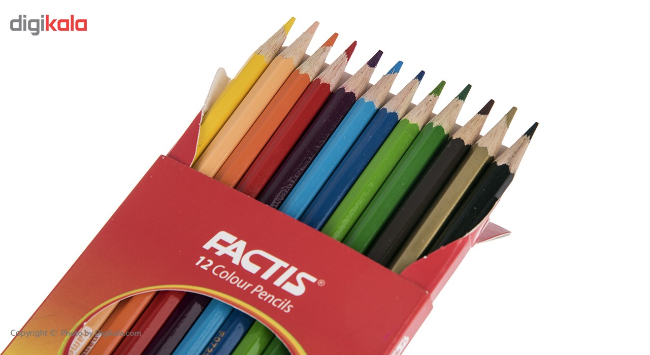 مداد رنگی 12 رنگ فکتیس