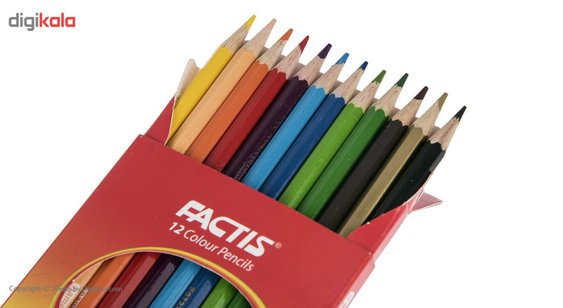 مداد رنگی 12 رنگ فکتیس
