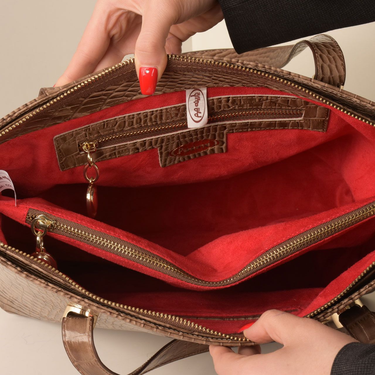 کیف دوشی زنانه پارینه چرم مدل v177-6 -  - 13