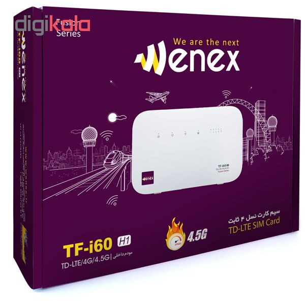 مودم TD-LTE وینکس مدل TF-i60 به همراه 500 گیگابایت اینترنت 6 ماهه
