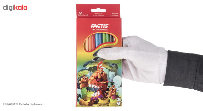 مداد رنگی 12 رنگ فکتیس