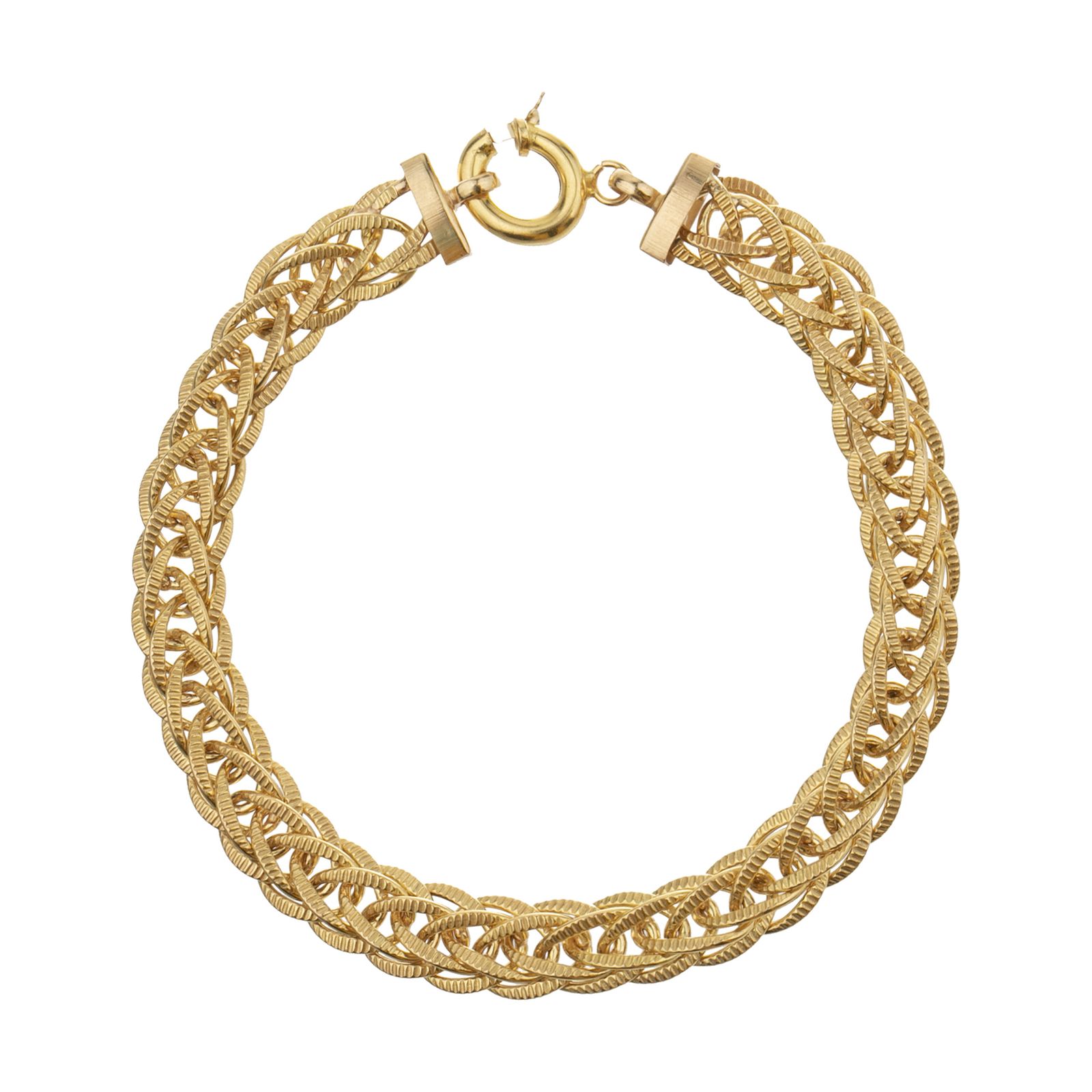 دستبند النگو طلا 18 عیار زنانه آلند کد D33 -  - 1