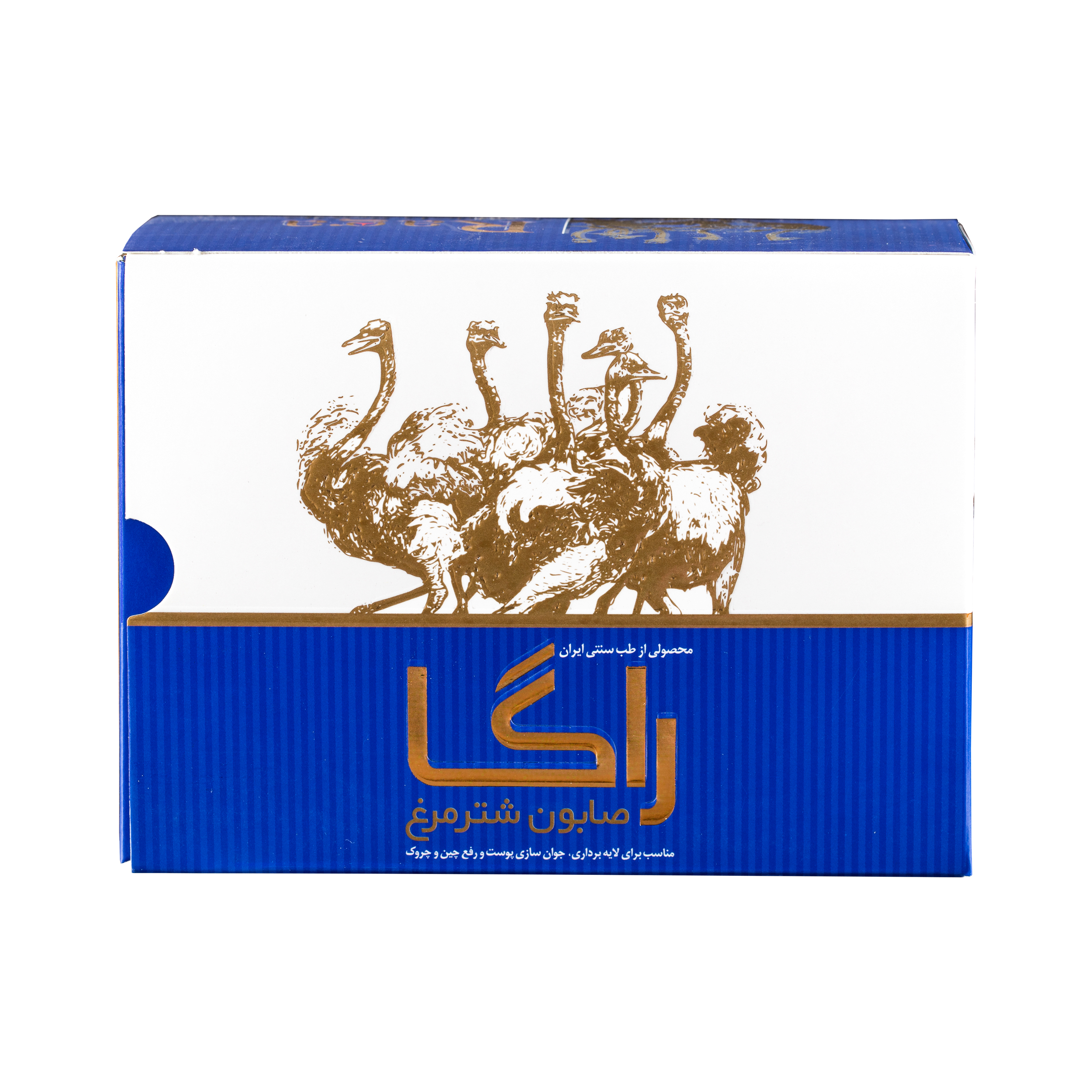 صابون لایه بردار راگا مدل شترمرغ کد 01 وزن 90 گرم
